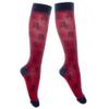 FitLegs - Life Compression Socks - 14-17mmHg for Work, Travel, & Pregnancy DVT Prevention - Unisex, Small, Red/Blue view 1