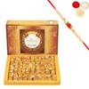 Ghasitaram Gifts Rakhi Gifts for Brothers Rakhi Sweets - Soft Mysore pak (800 GMS) with Rakhi view 1
