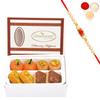Ghasitaram Gifts Rakhi Gifts for Brothers Rakhi Sweets - Assorted Sweets Box (200 GMS) with Beads Rakhi view 1