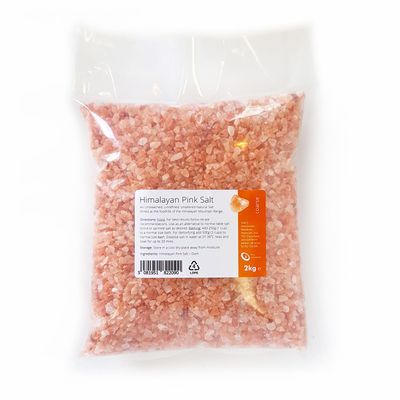 Himalayan Pink Salt Coarse Grade 2kg - Natural & Unrefined Pink Salt from the Himalayas