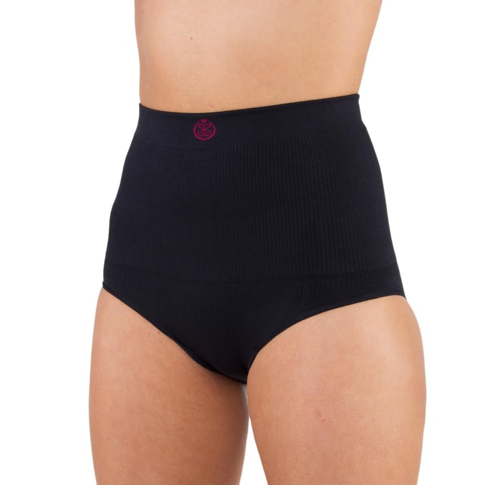 Comfizz Ostomy Underwear for Women Stoma Knickers for Post Surgery, hernia, C Section, Waist & abdomen support- Soft, Breathable Secure Fit, Discreet, No-Roll Waist, Durable Easy Care 2XL/3XL Black