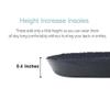 0.4 inch 2 Left Or Right Full Length Insoles and Additional Cushion Pad for Limb Leg Length Discrepancy (2 Lefts) view 2