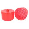 Dr. Bauer Cleaning Bath Tin with Rinse Insert Prosthesis Box Bit Box with Insert Braces Box Red view 2