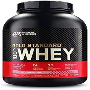 Optimum nutrition Whey Gold Standard - 5lb Delicious Strawberry