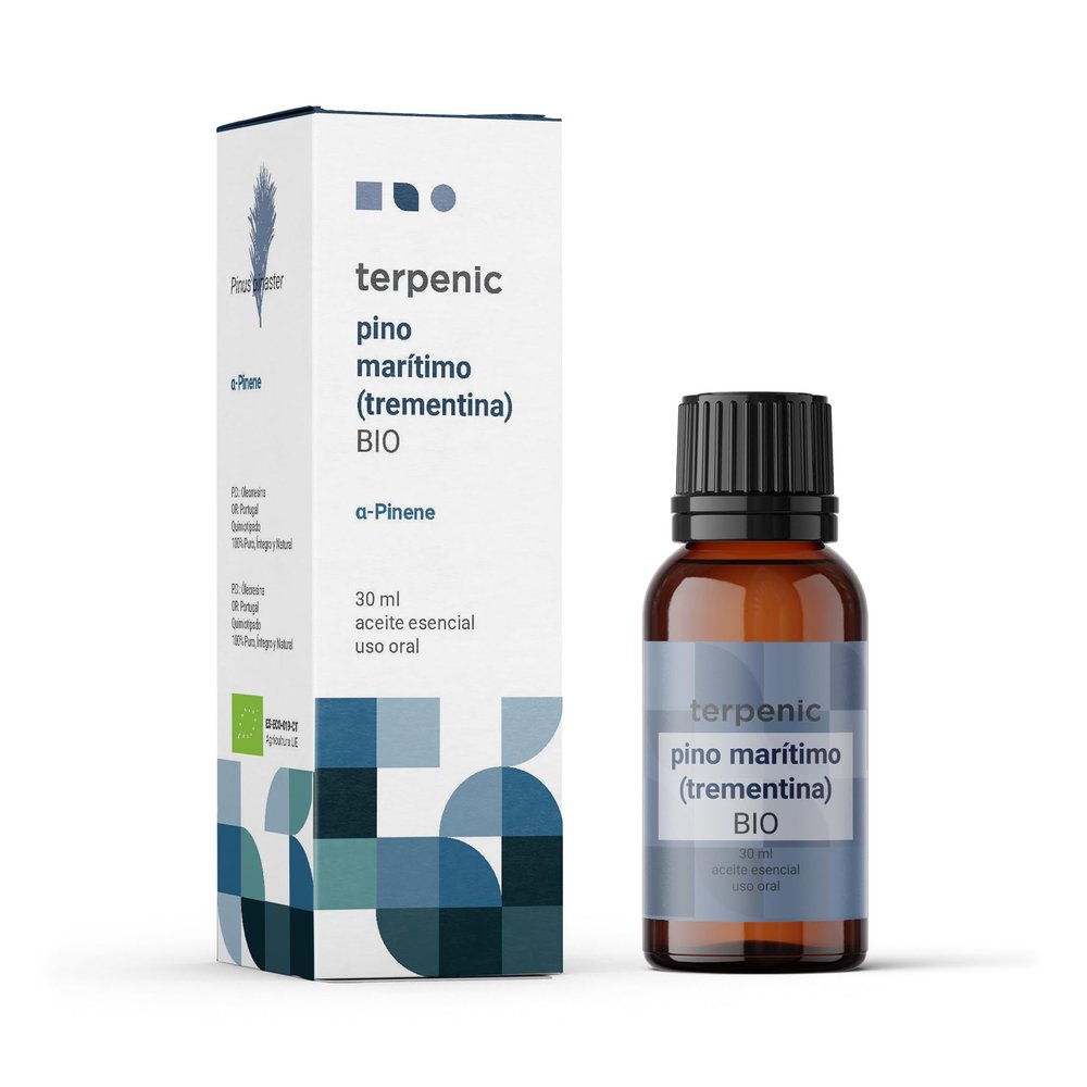 TERPENIC Organic Maritime Pine Essential Oil | 100% Pure and Integral Oil, Oleoresin | Ideal for Aromatherapy and Diffusers | Improves Circulation and Reduces Leg Pain | Origin Portugal