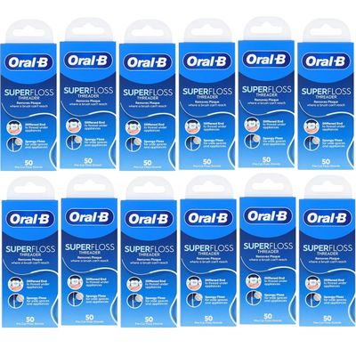Super Floss Mint Pre-Cut Strands (Pack of 12)
