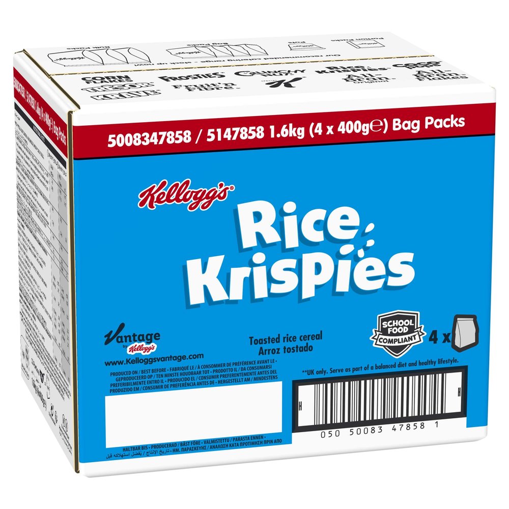 Kellogg's Rice Krispies 500g (Pack of 4)