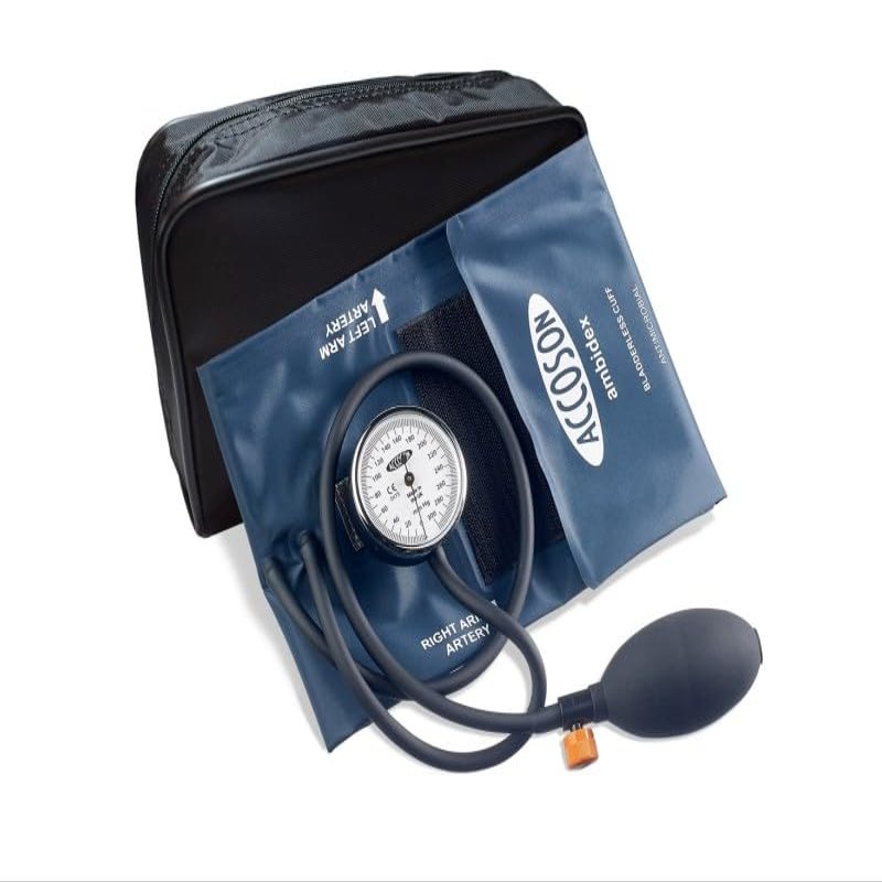 Accoson Pocket Aneroid Sphygmomanometer Blood Pressure Monitor with Wide Range Cuff (0319)