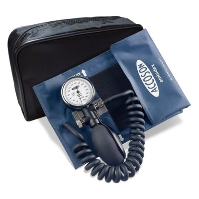 Accoson W420BL Duplex Aneroid Sphygmomanometer, Blue