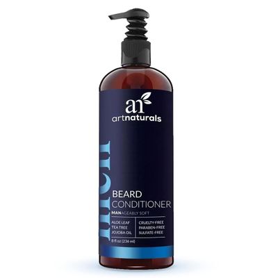 ArtNaturals Natural Beard Deep Conditioner - (8 Fl Oz/236ml) - Infused with Aloe Vera, Tea Tree and Jojoba Oil - Sulfate Free