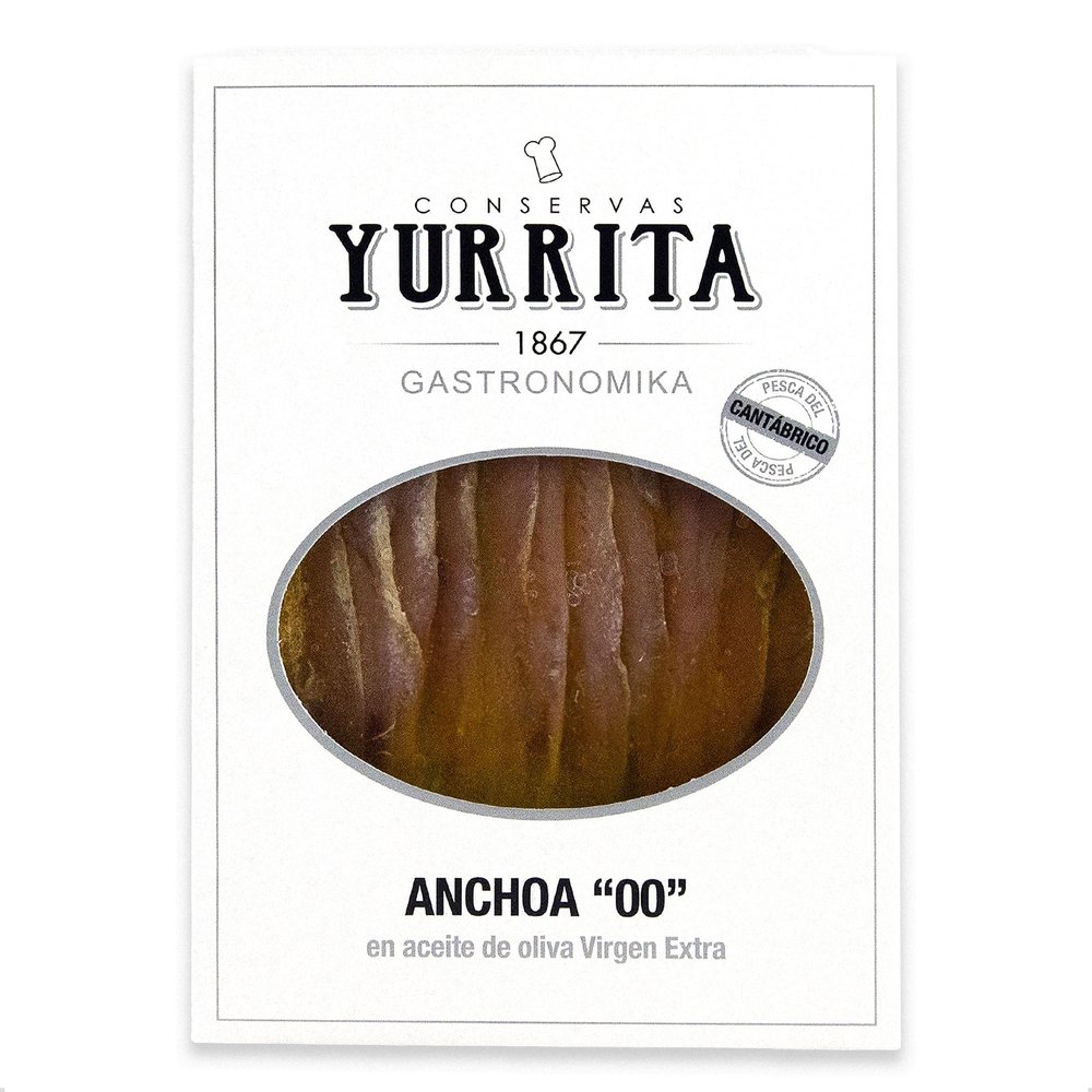 Spanish Anchovies, Anchovy fillets in Extra Virgin Olive Oil, Salt Cured For 12 Months, Rich in Omega 3, Vitamins and Minerals, Pack of 90g
