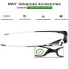 Mryok Replacement Earsocks Nosepieces Kits for Oakley Juliet Sunglass - White view 3