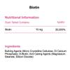 Biotin 10mg x 120 Tablets (10,000mcg) Vitamin B7 - Hair & Nails Phoenix Nutrition P046 view 3