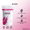Biotin 10mg x 120 Tablets (10,000mcg) Vitamin B7 - Hair & Nails Phoenix Nutrition P046 view 4