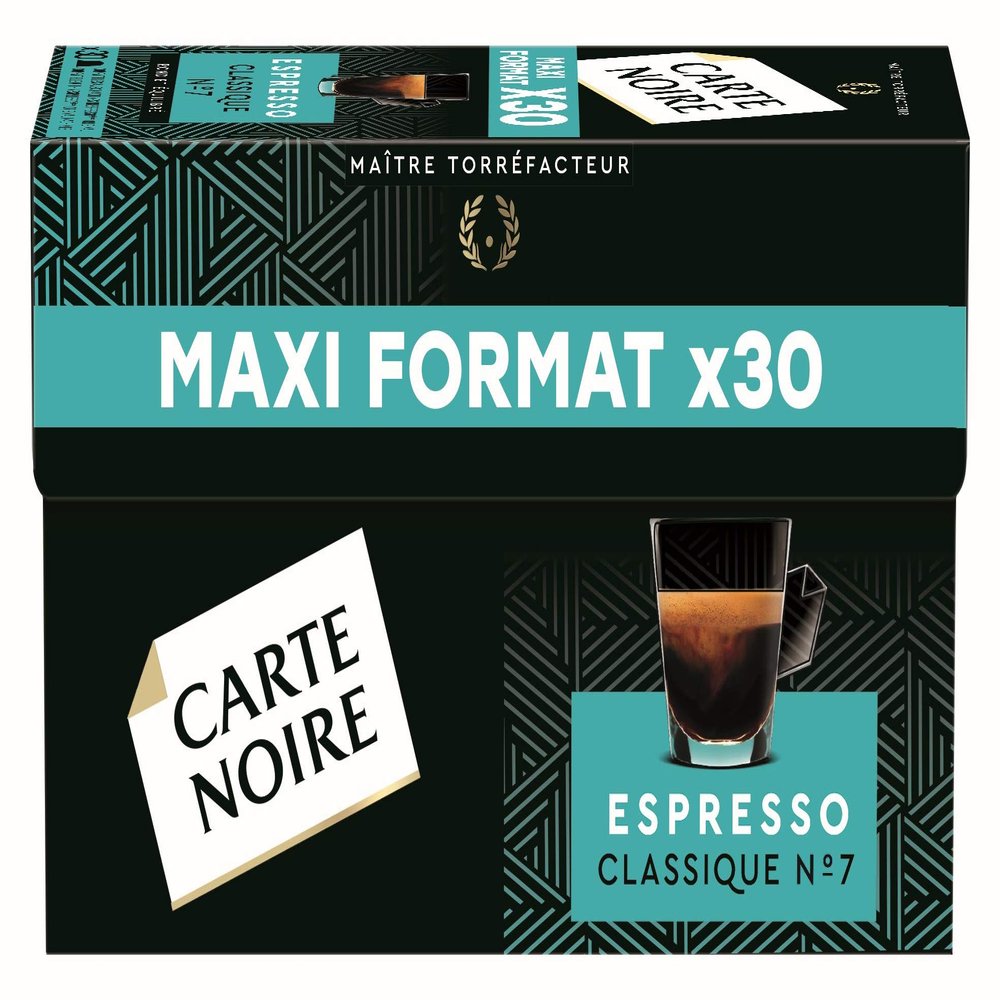 Carte Noire Espresso N7 Classic 120 Nespresso Compatible Capsules (Pack of 4 x 30)
