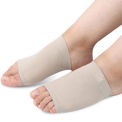 10PCS of Gel Arch Support Cushion by PEDIMEND - Relief from Plantar Fasciitis/Overpronation/Heel Spurs/Heel Neuromas & Flat Achy Feet - Fallen Arch Support for Men & Women Foot Care