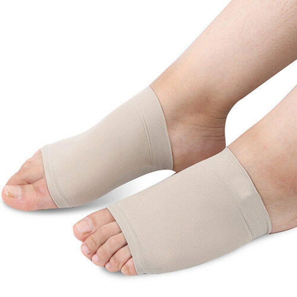 10PCS of Gel Arch Support Cushion by PEDIMEND - Relief from Plantar Fasciitis/Overpronation/Heel Spurs/Heel Neuromas & Flat Achy Feet - Fallen Arch Support for Men & Women Foot Care
