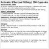 Activated Charcoal Capsules 300mg | Pure from Coconut Shells | Vegan (360) view 2