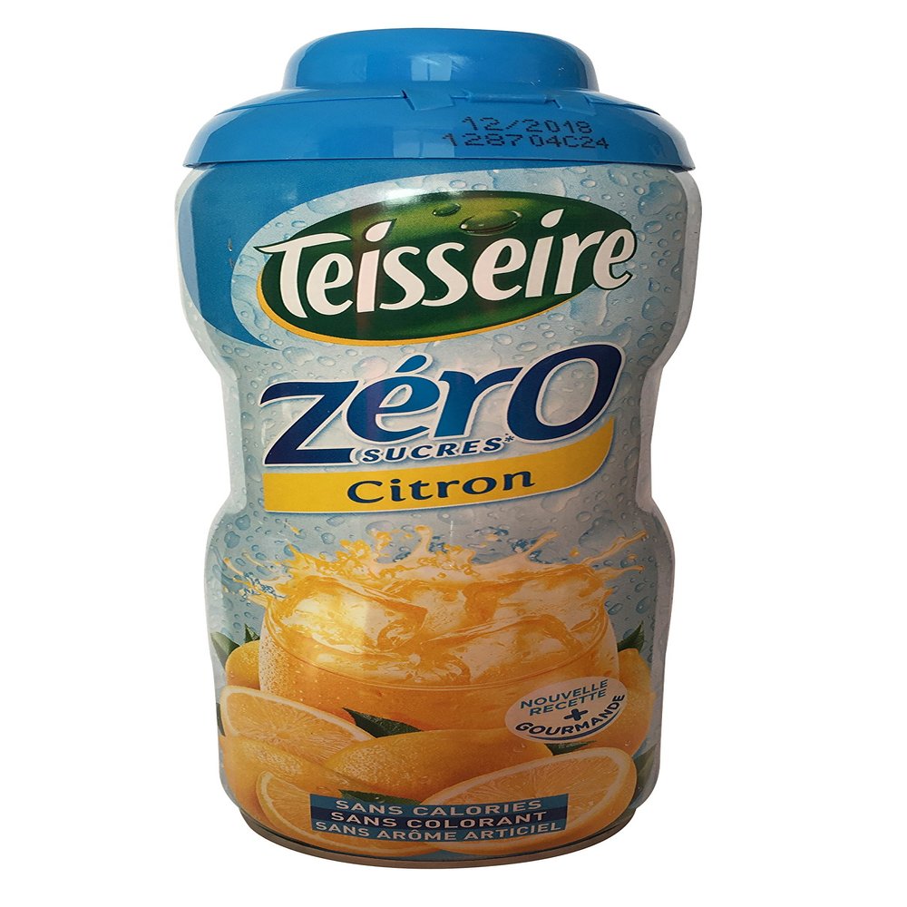 Teisseire Sugar Free French Syrup for Drinks, Pancakes or Waffles Tin 600ml 20.3 fl.oz Lemon