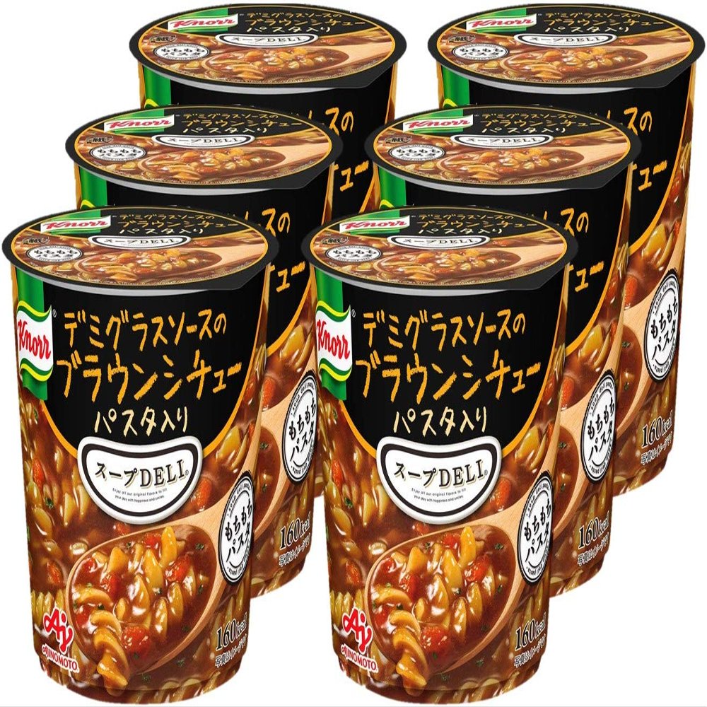 Knorr Soup Deli Demiglas Sauce with Brown stew Pasta 42.9 g  6 Japan