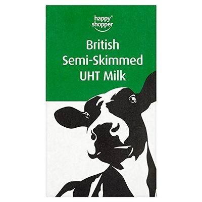 Happy Shopper British Semi Skimmed UHT Milk - 1 Litre (2)
