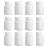 12PCS Plastic Round Pill Container Bottles-Medicine Tablet Capsule Storage Holder Pill Dispenser Bait Holder Organizer(White) (150ml) view 1