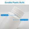 12PCS Plastic Round Pill Container Bottles-Medicine Tablet Capsule Storage Holder Pill Dispenser Bait Holder Organizer(White) (150ml) view 3