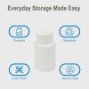 12PCS Plastic Round Pill Container Bottles-Medicine Tablet Capsule Storage Holder Pill Dispenser Bait Holder Organizer(White) (150ml) view 4