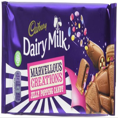 Cadbury Marvellous Collection Jelly Popping Sweet Bar, 180 g