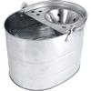 15L 15 Litres Large Galvanised Metal Steel Mop Bucket with Handle for Home Office General Cleaning view 2