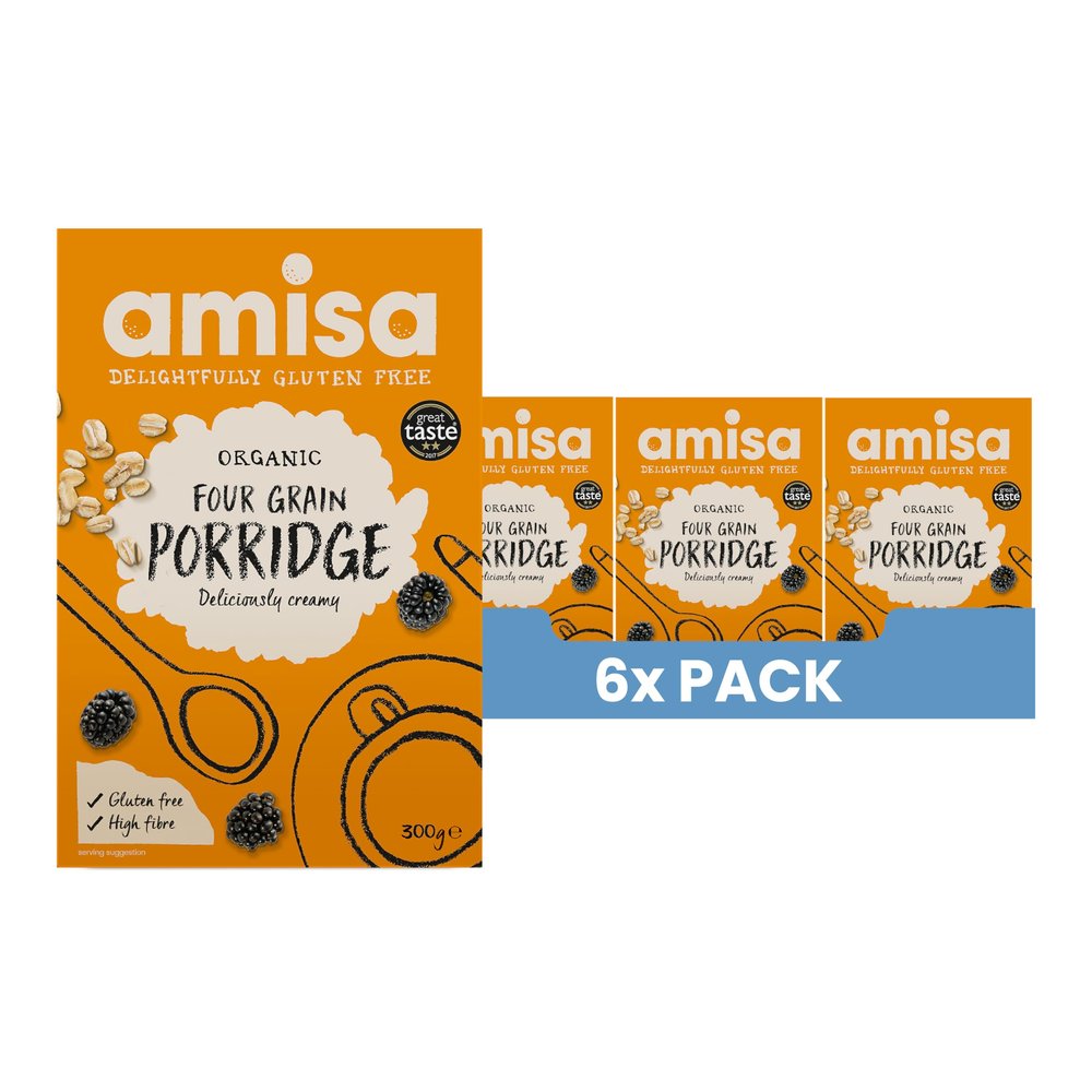 Amisa Deliciously Creamy 4-Grain Porridge, 300g