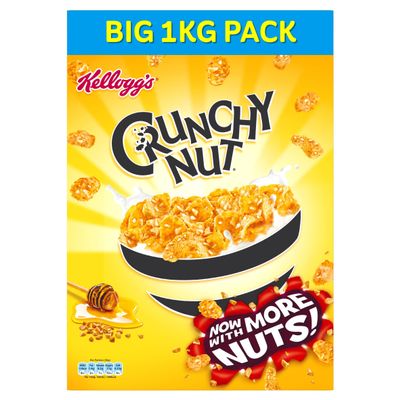 Crunchy Nut Corn Flakes Cereal, 1 kg,, Pack of 6