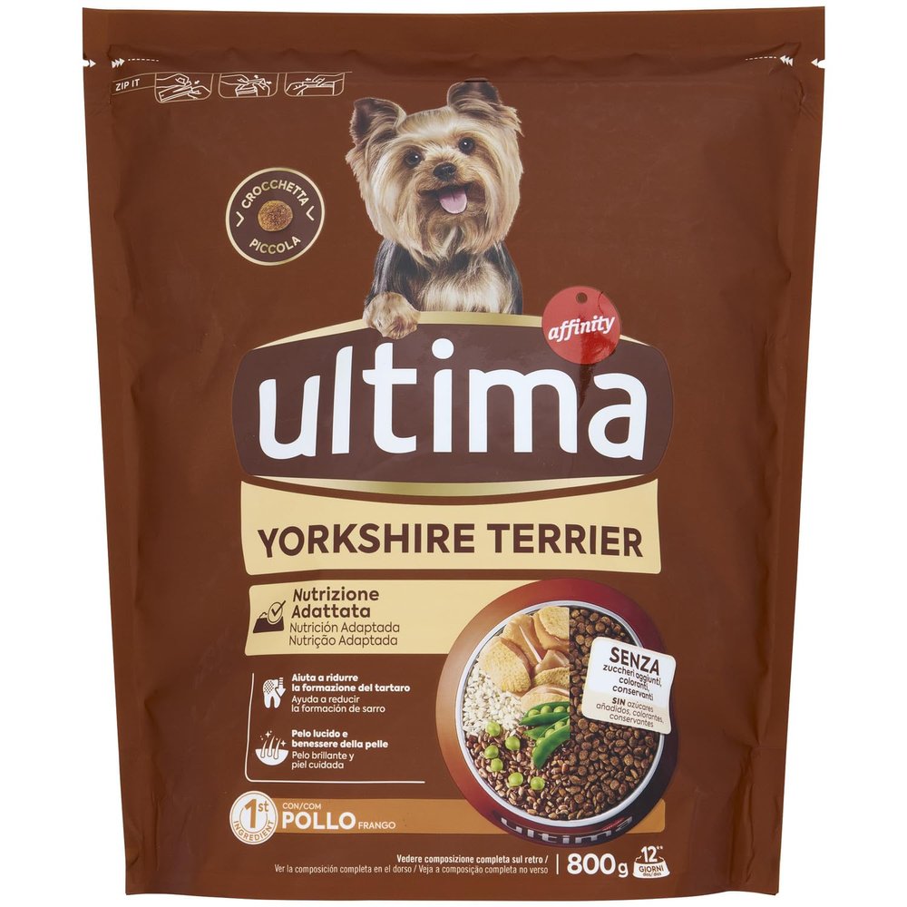 ULTIMA Croquettes au poulet - Pour Yorkshire - 800G