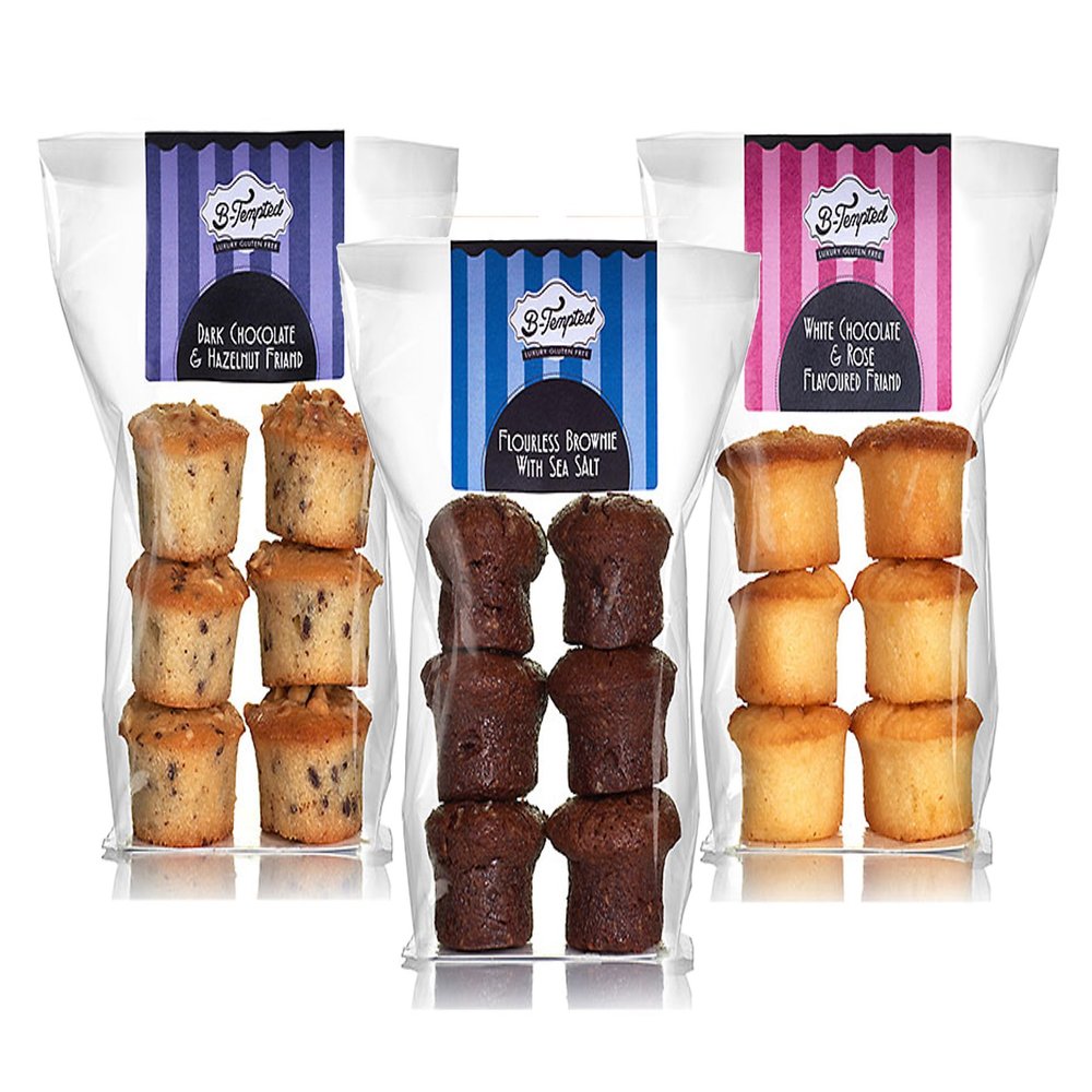 B-Tempted Coffee Lovers Selection Pack - 3 Bags of Gluten Free Cakes (18 Cakes)