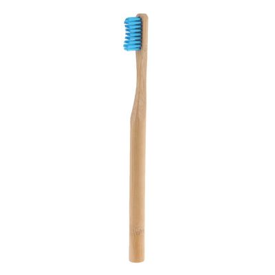 3 x E-Cron Bamboo Toothbrush (Blue) with Eco-friendly, 100% organic and biodegradable toothbrush handle. Your Natural Dental Care with The clean and warm touch of The bamboo.