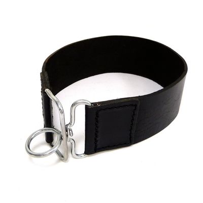 Leather strop for razors - black