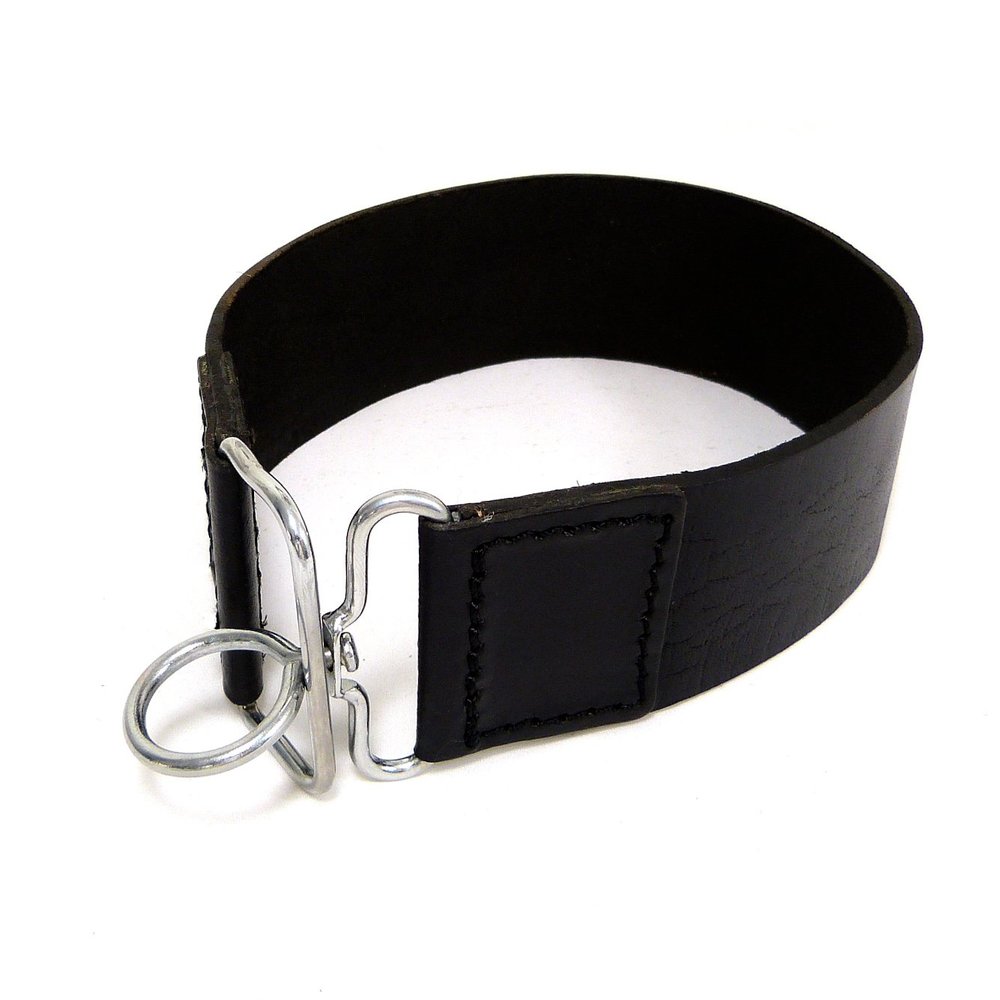 Leather strop for razors - black