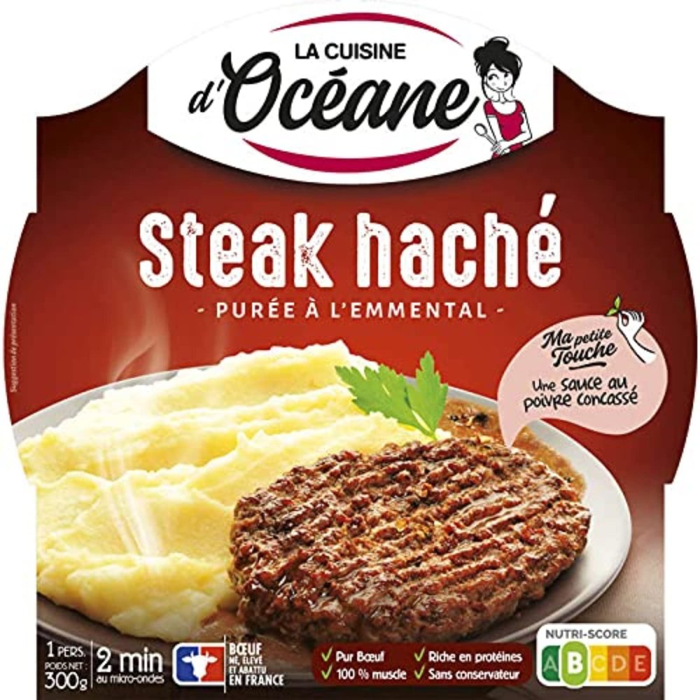 La Cuisine D'Oceane Charolais Axe Steack & Puree 300 g