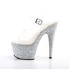 Pleaser ADORE-708LG Clr/SLV Multi Glitter UK 5 (EU 38) view 3