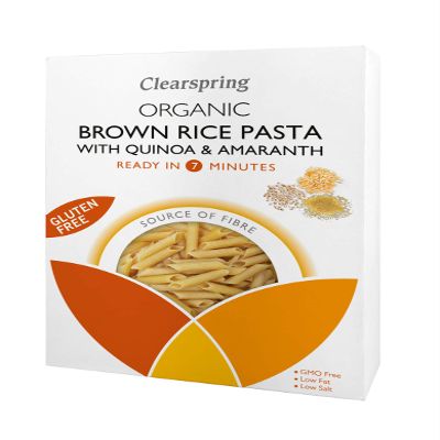 Clearspring | Brown Rice Penne - Gluten Free | 2 x 8 x 250g