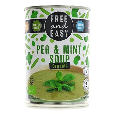 Free & Easy Organic Pea and Mint Soup 400g-12 Pack