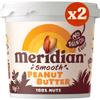 Meridian Smooth Peanut Butter 1kg Twin Pack (2 x 1kg Tubs) - Vegan, Free From Palm Oil, Made With 100% Nuts, No added Sugars, Salts or Sweeteners view 1