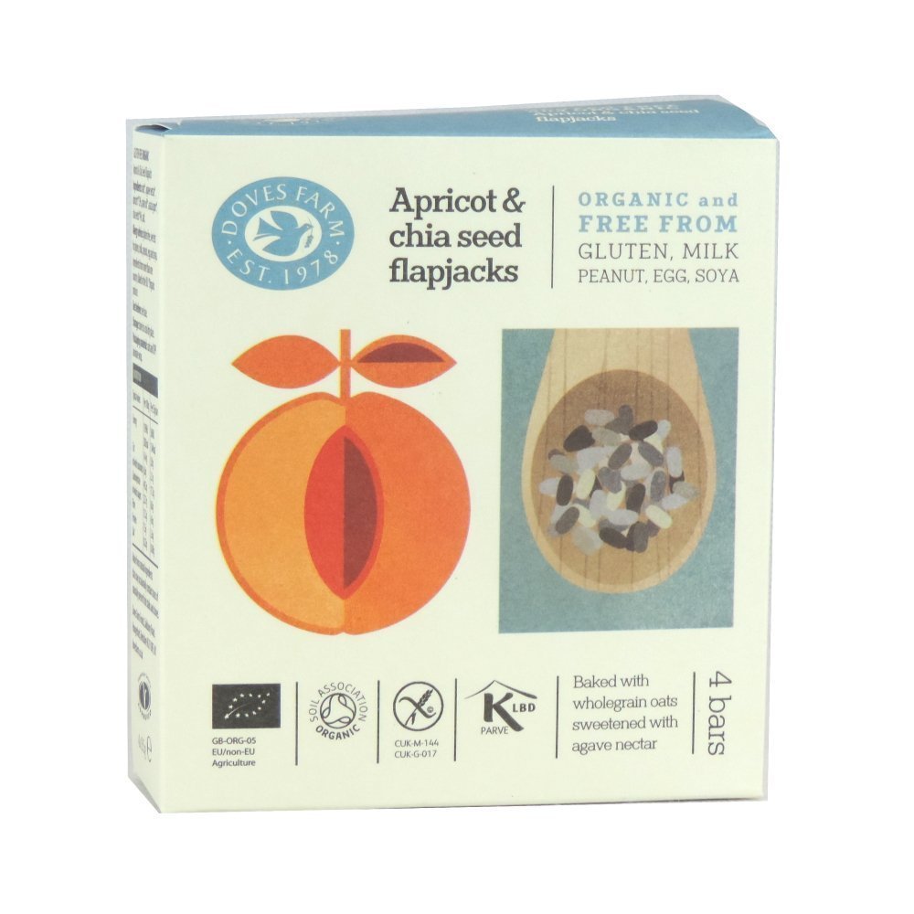Doves Farm | Apricot & Chia Seed Flapjack | 2 x 7 x 4 x 35g