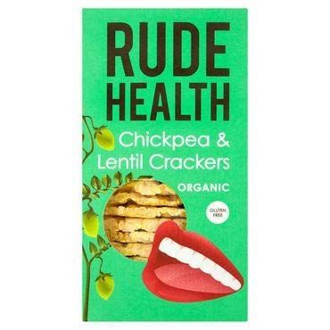 Rude Health Foods | Chickpea & Lentil Crackers | 1 x 120g
