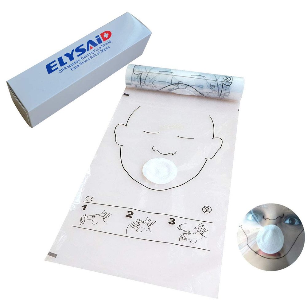 10 rolls 36pcs/roll CPR MASK CPR Face Sheild for CPR Training