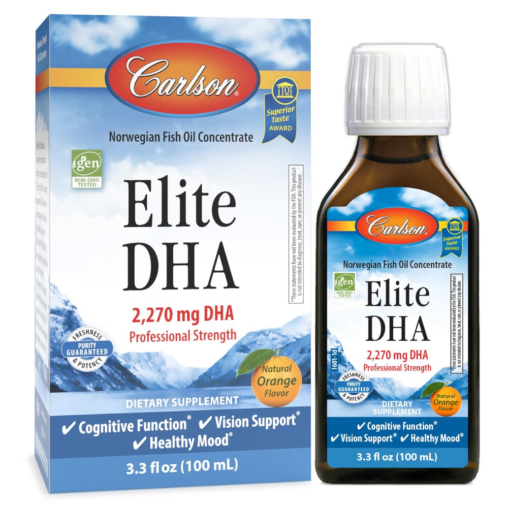 Carlson Labs Elite DHA, 2270mg Natural Orange, 100 ml