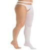Relaxsan Antiembolism M2380LA (White, M) Anti-embolism thigh high stocking with waist attachment and inspection hole - LEFT LEG - K1-18-23 mmHg view 1
