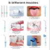 Apiker Water Flosser, Electric Oral Irrigator for Dental Plaque Removal & Oral Hygiene,Water Flossers for Teeth with 8 Jet Tips, 600ml Tank,10 Pressure Settings, for Home Use, 2 Pin EU Plug, White view 4