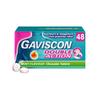 Gaviscon Double Action Tablets, Mint Flavour, 48 Tablets, Indigestion and Heartburn Relief, Indigestion Tablets, Acid Reflux, Antacid, Gets to Work Instantly, Lasts 2X Longer, Antacids view 1
