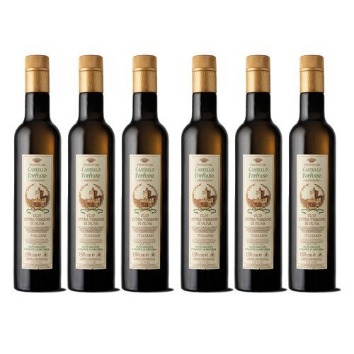 Olio Extra Vergine di Oliva Castello Di Poppiano - Italian Extra Virgin Olive Oil (6 Bottles 75 cl.)